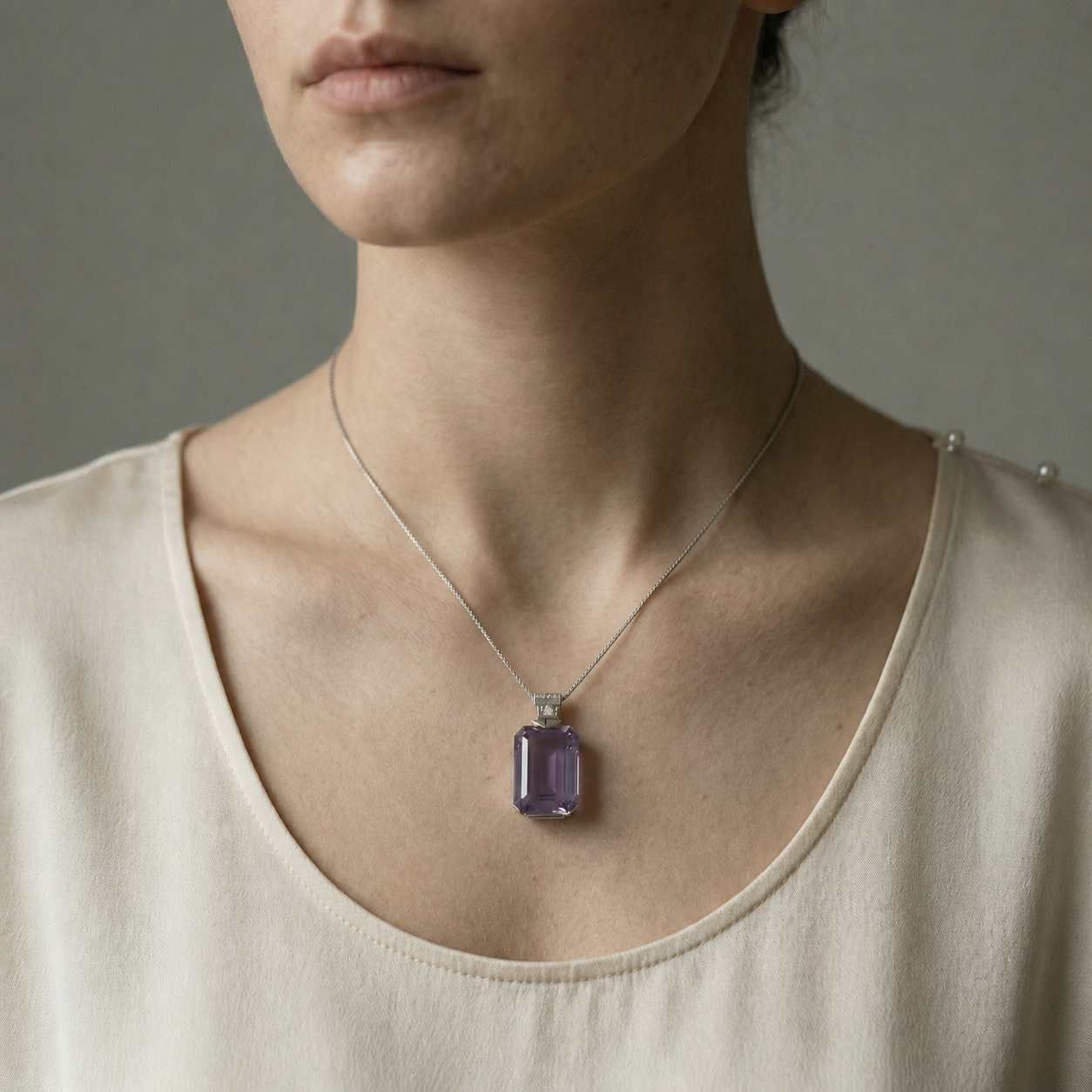 Purple Chalcedon Anhänger – 22.4 ct